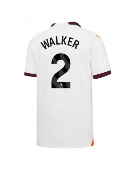 Moški Nogometna dresi replika Manchester City Kyle Walker #2 Gostujoči 2023-24 Kratek rokav